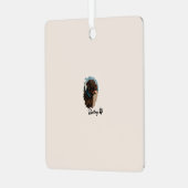 Niedlich Schokolade Labrador Hund - Bailey | Haust Ornament Aus Metall (Vorderseite links)