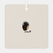 Niedlich Schokolade Labrador Hund - Bailey | Haust Ornament Aus Metall (Rückseite)