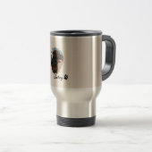 Niedlich Schokolade Labrador Hund - Bailey | Haust Reisebecher (VorderseiteRechts)