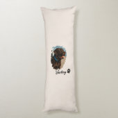 Niedlich Schokolade Labrador Hund - Bailey | Haust Seitenschläferkissen (Rückseite (Vertikal))