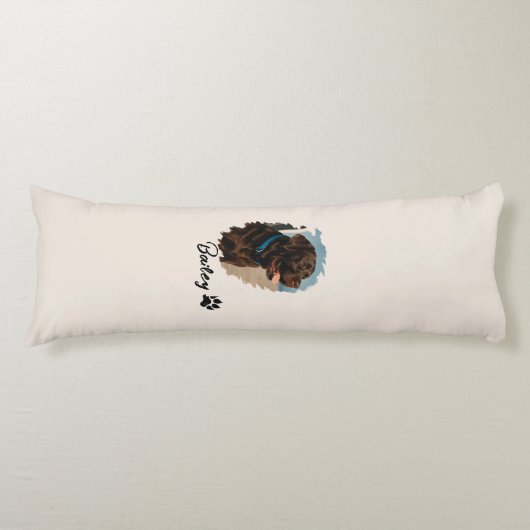 Niedlich Schokolade Labrador Hund - Bailey | Haust Seitenschläferkissen (Vorderseite)