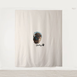 Niedlich Schokolade Labrador Hund - Bailey | Haust Wandteppich