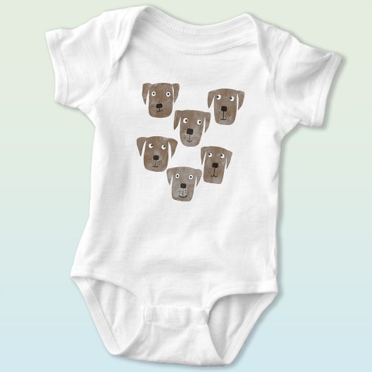 Niedlich Schokolade Labrador Retriever Dog Baby Strampler