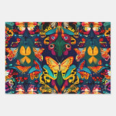 Niedlich schöne Schmetterlinge Geschenkpapier Set (Vorderseite 3)