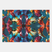 Niedlich schöne Schmetterlinge Geschenkpapier Set (Vorderseite 2)