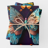 Niedlich schöne Schmetterlinge Geschenkpapier Set (Beispiel)