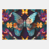 Niedlich schöne Schmetterlinge Geschenkpapier Set (Vorderseite)
