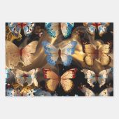 Niedlich schöne Schmetterlinge Geschenkpapier Set (Vorderseite 3)