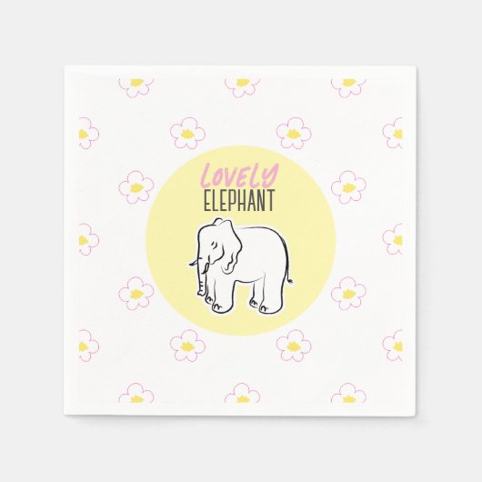 Niedlich schönes Rosa. Serviette (Vorderseite)