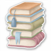 Niedlich School Book Fun Reading Vinyl Stickers Aufkleber (Vorderseite)