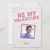 niedlich School fun Foto Valentinstag Feiertagskarte (Vorderseite)