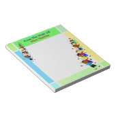 Niedlich School Kids Illustration für Lehrer Notep Notizblock (angewinkelt)