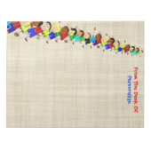 Niedlich School Kids Illustration für Lehrer Notep Notizblock (Vorderseite)