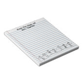 Niedlich School Kids Teacher Notepad Notizblock (angewinkelt)