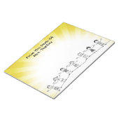 Niedlich School Kids Teacher Notepad Notizblock (angewinkelt)