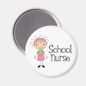 Niedlich School Nurse Magnet (Vorderseite/Rückseite)