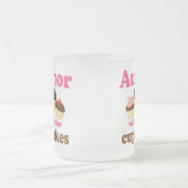 Niedlich schreibt für Kuchen-Autorn-Geschenk Mattglastasse (Mittel)