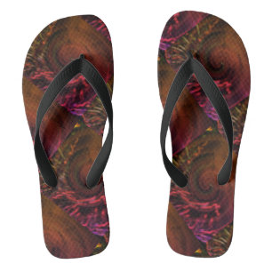 Niedlich Schwarz BROWN RED Modern Woman Flip Flops Badesandalen
