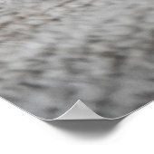 Niedlich Schwarz-Grau-Orange-Katze Schlafen Poster (Ecke)