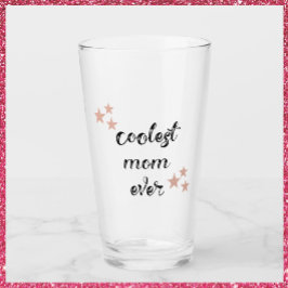 Niedlich Schwarz und Rosa Coolste Mama je Glas