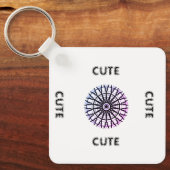 NIEDLICH- SCHWARZ UND WEISS SCHLÜSSELANHÄNGER (Vorderseite)