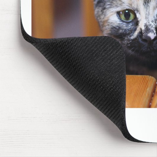 Niedlich Schwarz-Weiß-Kitten Mousepad (Ecke)