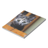 Niedlich Schwarz-Weiß-Kitten Notizblock (Rotiert)