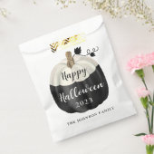 Niedlich Schwarz-Weiß-Kürbis Halloween 2022 Geschenktütchen (Versiegelt)