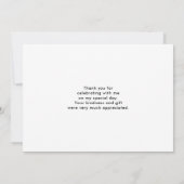 Niedlich Schwarz & Weiß Panda in Bamboo Vielen Dan Dankeskarte (Rückseite)