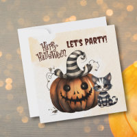 Niedlich Schwarz-Weiß-Strick Halloween Kitten