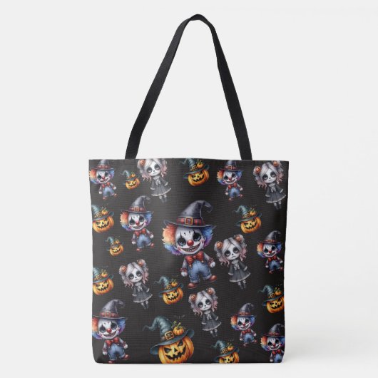 Niedlich Schwarzes Halloween Tasche (Vorderseite)
