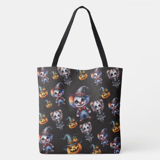 Niedlich Schwarzes Halloween Tasche (Rückseite)