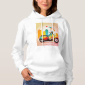 Niedlich Scooter | Christmas | Neujahr | Stilvoll Hoodie (Vorderseite)