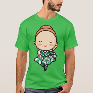Niedlich Scottish Folk Dancer Girl T-Shirt