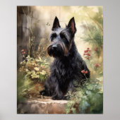 Niedlich Scottish Terrier Dog Art Print Poster (Vorne)