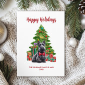 Niedlich Scottish Terrier Dog Family Weihnachten