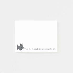 Niedlich Scottish Terrier Personalize Post-it Klebezettel
