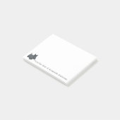 Niedlich Scottish Terrier Personalize Post-it Klebezettel (angewinkelt)