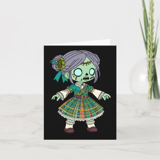 Niedlich Scottish Zombie Girl (Vorderseite)