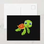 Niedlich Sea Baby Turtle-Geschenk Postkarte (Vorne/Hinten)