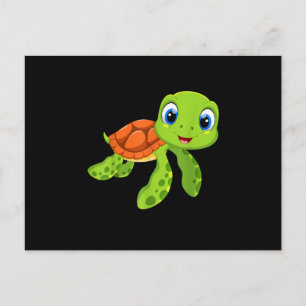 Niedlich Sea Baby Turtle-Geschenk Postkarte