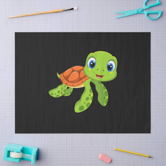 Niedlich Sea Baby Turtle-Geschenk Seidenpapier (Basteln)