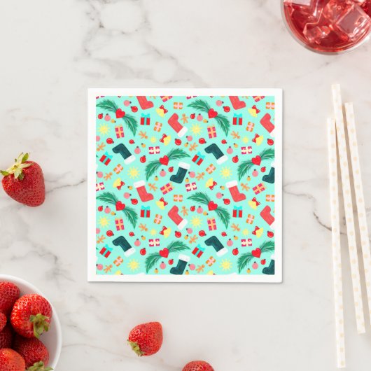 Niedlich Sea Green Christmas Déctern Serviette (Beispiel)