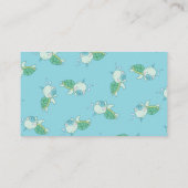 Niedlich Sea Turtle Baby Shower Kawaii Book Blue B Begleitkarte (Rückseite)