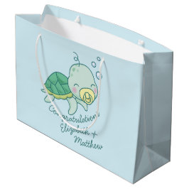 Niedlich Sea Turtle Baby Shower Kawaii Große Geschenktüte