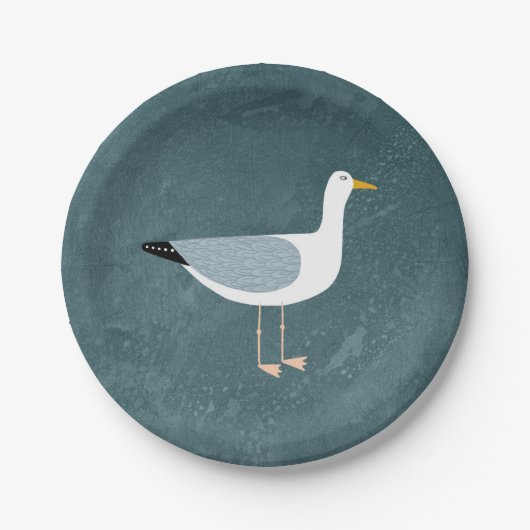 Niedlich Seagull Nautic Pappteller (Vorderseite)