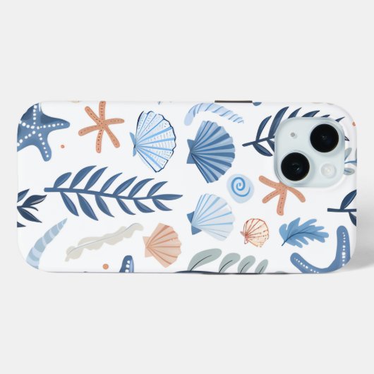 Niedlich Seashell Starfish Case-Mate iPhone Hülle (Rückseite (Horizontal))