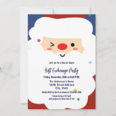 Niedlich Secret Santa Gift Exchange Party Einladung (Vorderseite)