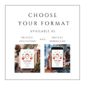 Niedlich Secret Weihnachten Party Einladung