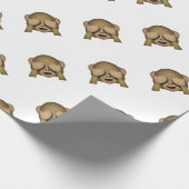 Niedlich sehen Sie keinen schlechten Affen Emoji Geschenkpapier (Ecke)